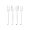 Perk™ Polystyrene Fork, Medium-Weight, White, 300/Pack (PK56401)