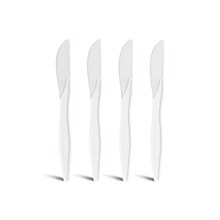 Perk™ Polystyrene Knife, Medium-Weight, White, 1000/Pack (PK56398)