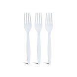 Perk™ Plastic Fork, Heavy-Weight, White, 100/Pack (PK56391)