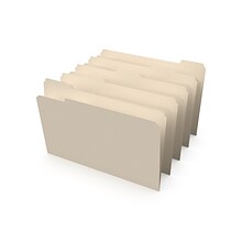 Staples® File Folders, 1/5 Cut, Legal Size, Manila, 100/Box (TR163378)