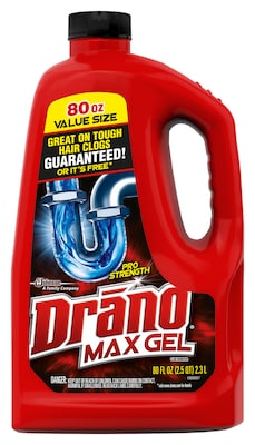 Drano Max Gel Drain Cleaner, 80 Fl. Oz. (694772)