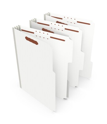 Staples® 60% Recycled Classification Folders, 3 Expansion, Letter Size, Light Green, 25/Box (TR1835