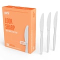 Perk™ Polystyrene Knife, Heavy-Weight, White, 1000/Carton (PK56403CT)