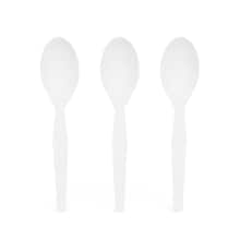 Perk™ Polystyrene Spoon, Medium-Weight, White, 1000/Pack (PK56396)