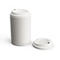Perk™ Plastic Hot Cup Lid, 8 Oz., White, 500/Carton (PK45593CT)