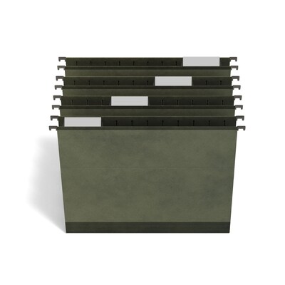 TRU RED™ Premium Hanging File Folder, 5-Tab, Letter Size, Standard Green, 20/Pack (TR45538)