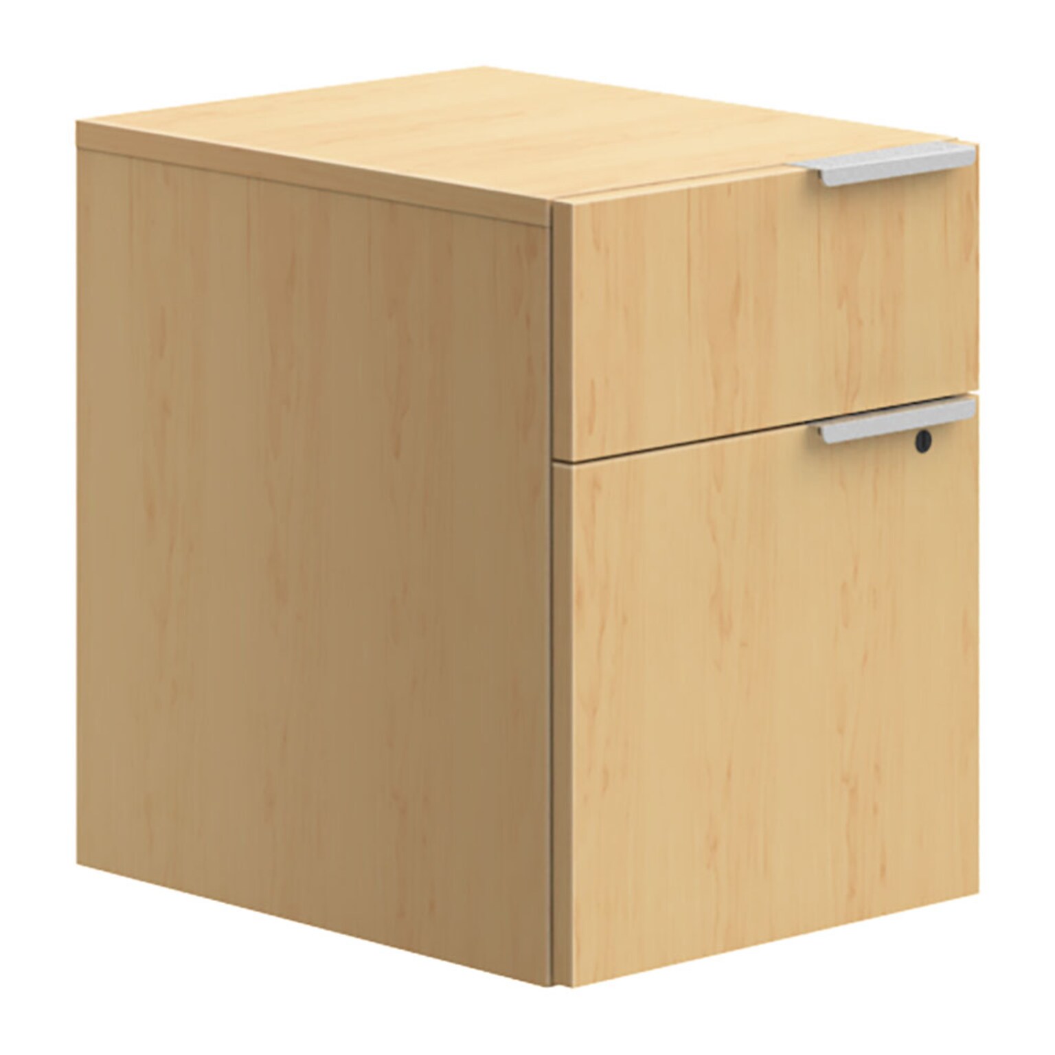 Union & Scale™ Workplace2.0™ 2-Drawer Vertical File Cabinet, Mobile/Pedestal, Letter/Legal, Maple, 20 (UN57492)