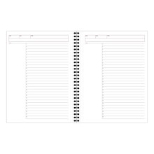 Cambridge Action Planner Professional Notebook, 7.25 x 9.5, Wide Ruled, 80 Sheets, Charcoal Gray (