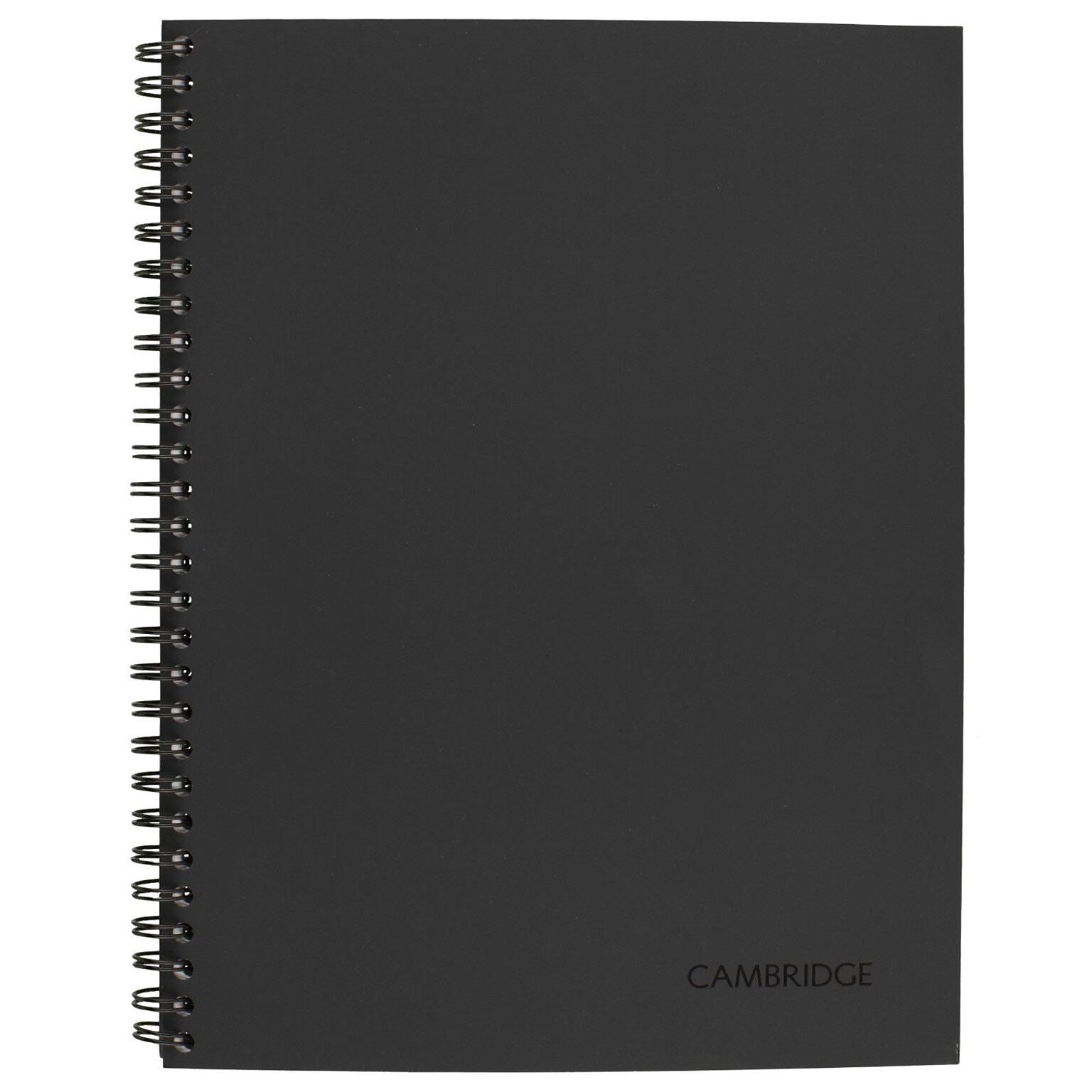 Cambridge Action Planner Professional Notebook, 7.25 x 9.5, Wide Ruled, 80 Sheets, Charcoal Gray (06122)