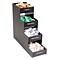 Vertiflex Condiment Organizer, 4 Shelves, 8 Compartments, 15-7/8H x 6W x 19D, Black (VFC-1916RC)