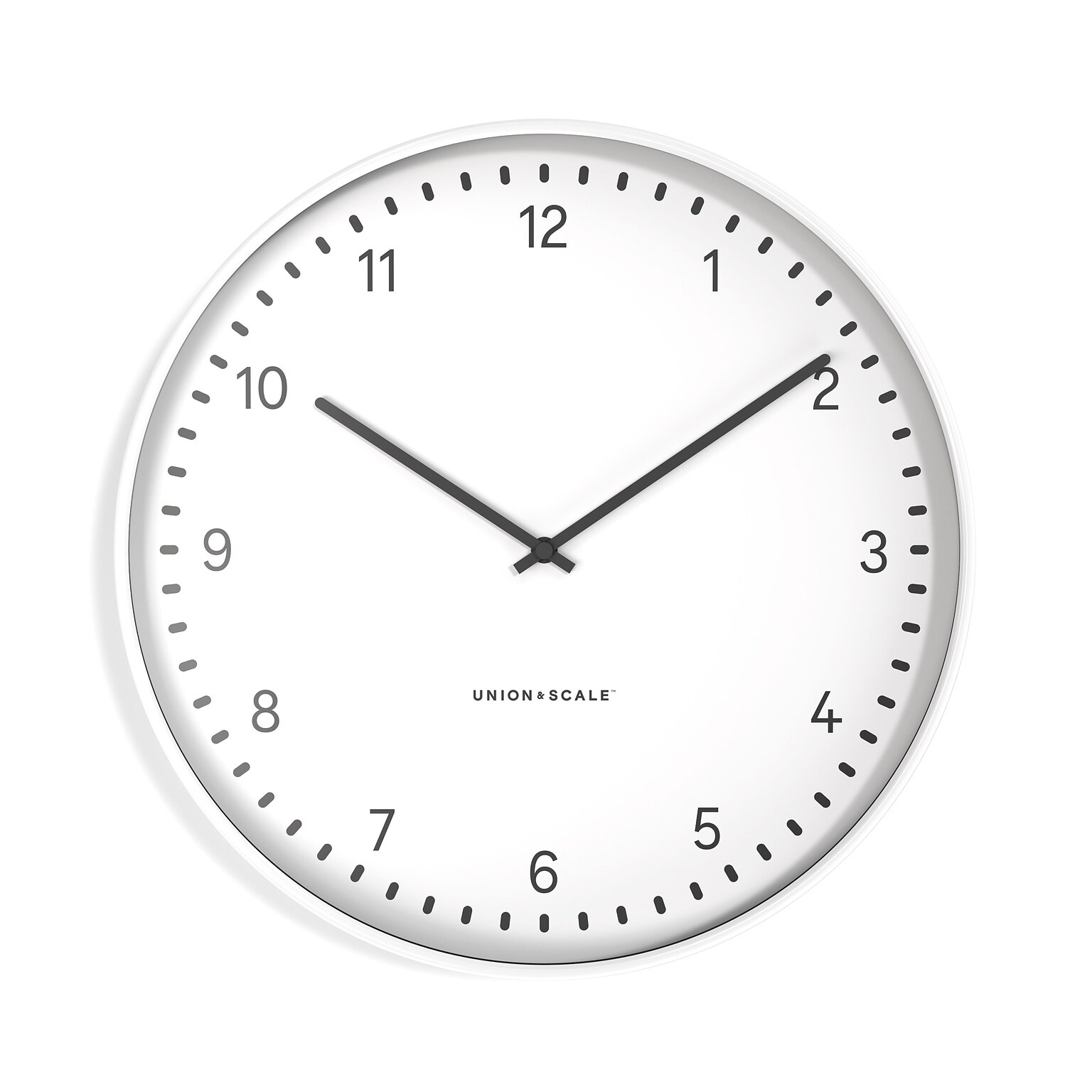 Union & Scale™ Essentials Wall Clock, Metal, 15 (UN58042)
