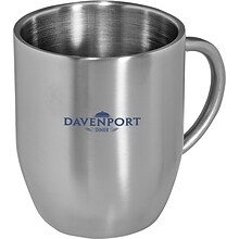 Custom Double Wall Stainless Coffee Mug 12 oz