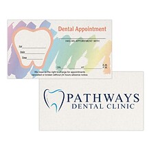 Custom Full Color Appointment Cards, 12 pt. Coated Stock, Flat Print, 2-Sided, 250/Pk