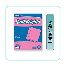 Quill Brand® Brights Multipurpose Paper, 20 lbs., 8.5 x 11, Pink, 500 Sheets/Ream (722421)