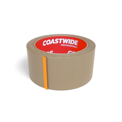 Coastwide Professional™ 2 x 55 yds. Industrial Packing Tape, Tan, 36/Carton (CW55988)