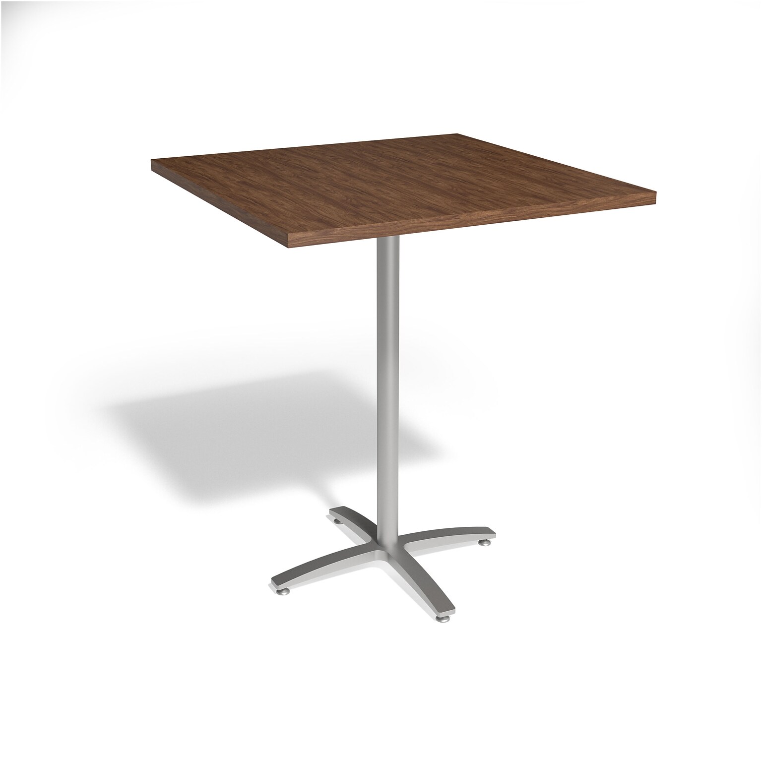 Union & Scale™ Workplace2.0™ Multipurpose 36 Square Pinnacle Laminate Bistro Height Silver Base Table (54842)