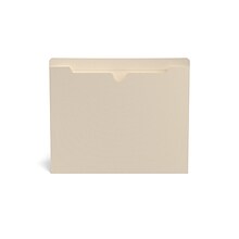 Staples® Reinforced File Jacket, Flat, Letter Size, 8 5/8 x 11 3/4, Manila, 100/Box (TR293050)