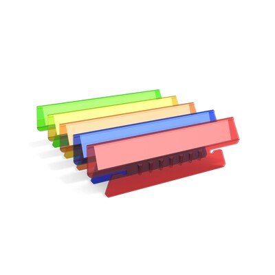 TRU RED™ Hanging Folder Tabs, 3.5, Assorted Colors, 50/Pack (TR492917)