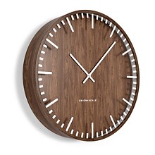 Union & Scale™ Essentials Wall Clock, Wood, 16 (UN57811)