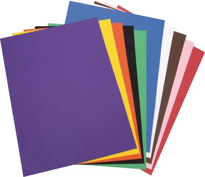 Tru-Ray 9 x 12 Construction Paper, Assorted Colors, 50 Sheets (P103031)