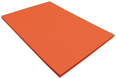 Tru-Ray 9" x 12" Construction Paper, Orange, 50 Sheets (P103002)