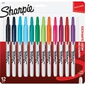 Sharpie Retractable Permanent Markers, Fine Tip, Assorted, 12/Pack (32707)
