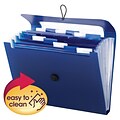 Smead Heavy Duty Step Index Organizer, 12-Pocket, Letter, Poly, Navy (70902)