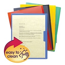 Smead Organized Up Poly File Jacket, Letter Size, Assorted, 5/Pack (85740)