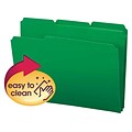 Smead Poly File Folder, 1/3-Cut- Tab Letter Size, Green, 24 per Box (10502)
