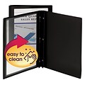 Smead Frame View Report Covers with Clear Front, 3-Prong, Letter Size, Black, 5/Pack (86020)