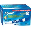 Expo Dry Erase Markers, Chisel Tip, Blue, 12/Pack (80003)