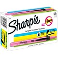 Sharpie Retractable Highlighter, Chisel Tip, Fluorescent Pink, Dozen (28029)