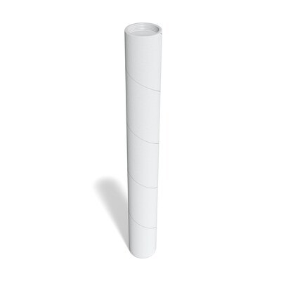 Coastwide Professional™ 3" x 24" Mailing Tube with Caps, White, 12/Box (CW55304)