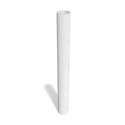 Coastwide Professional™ 3" x 30" Mailing Tube with Caps, White, 12/Carton (CW55305)