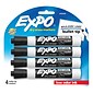 Expo Dry Erase Markers, Bullet Tip, Black, 4/Pack (2081801)