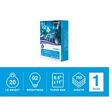 Xerox Vitality 8.5 x 11 Multipurpose Paper, 20 lbs., 92 Brightness, 750 Sheets/Ream (3R20195)