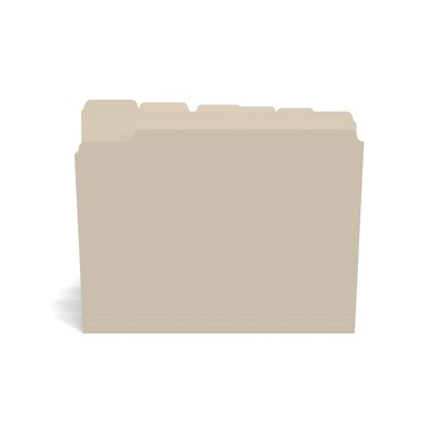 Staples® File Folders, 1/5 Cut Tab, Letter Size, Manila, 100/Box (TR56679)