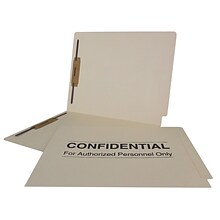 Medical Arts Press Confidential End-Tab Folders; 14 Point, 2 Fasteners, 50/Box (52319)