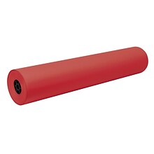 Decorol Flame Retardant Paper Roll, 36 x 1,000, Festive Red (P101203)