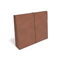 TRU RED Reinforced Expanding Wallet, Elastic Closure, Letter Size, Brown, 10/Box (TR333054)