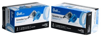 Quill Brand® White-Out  Sidewinder Correction Tape, White, 4/Pack (718673QL4)