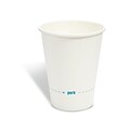 Perk™ Paper Hot Cups, 12 oz., White, 50/Sleeve, 10 Sleeves/Carton (PK59144CT)