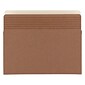 Smead Easy Grip Redrope File Pockets, 3-1/2" Expansion, Letter Size, Brown, 25/Box (73208)