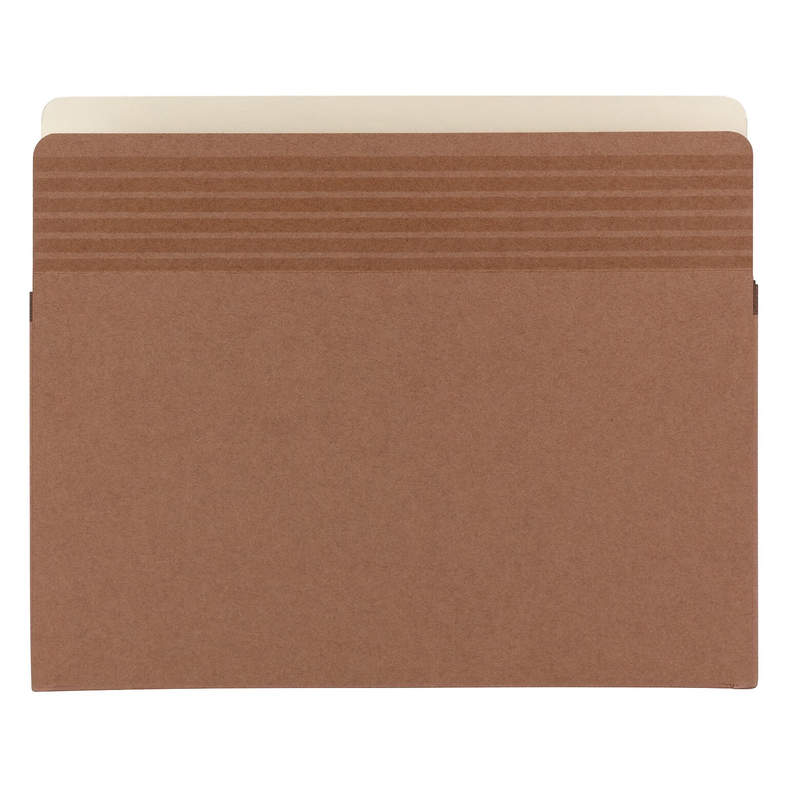 Smead Easy Grip Redrope File Pockets, 3-1/2 Expansion, Letter Size, Brown, 25/Box (73208)