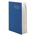 Smead Plastic Indexed Desk File, Alphabetical Index, Blue (89237)