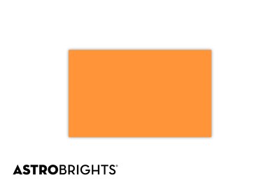 Astrobrights Colored Paper, 24 lbs., 8.5" x 14", Cosmic Orange, 500 Sheets/Ream (22652)