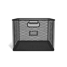 TRU RED™ Wire Mesh File Organizer, Matte Black (TR57549)