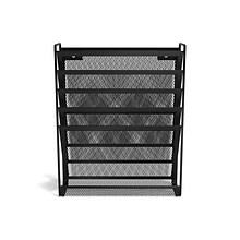 TRU RED™ 5-Pocket Metal Mesh Mountable Wall File, Black (TR57582-CC)