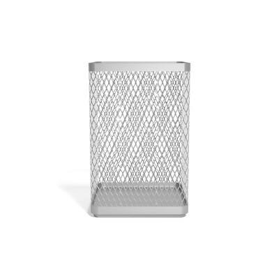 TRU RED™ Stackable Wire Mesh Pen Holder, Silver (TR57574-CC)