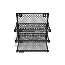 TRU RED™ 3-Compartment Metal Mesh File Organizer, Matte Black (TR57556)